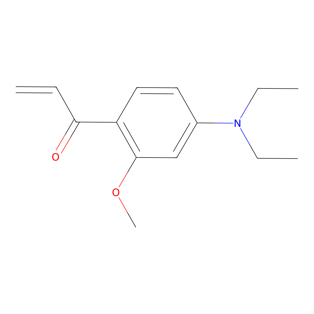 1-[4-(Diethylamino)-2-methoxyphenyl]prop-2-en-1-one molecular structure, CAS 2228523-84-8