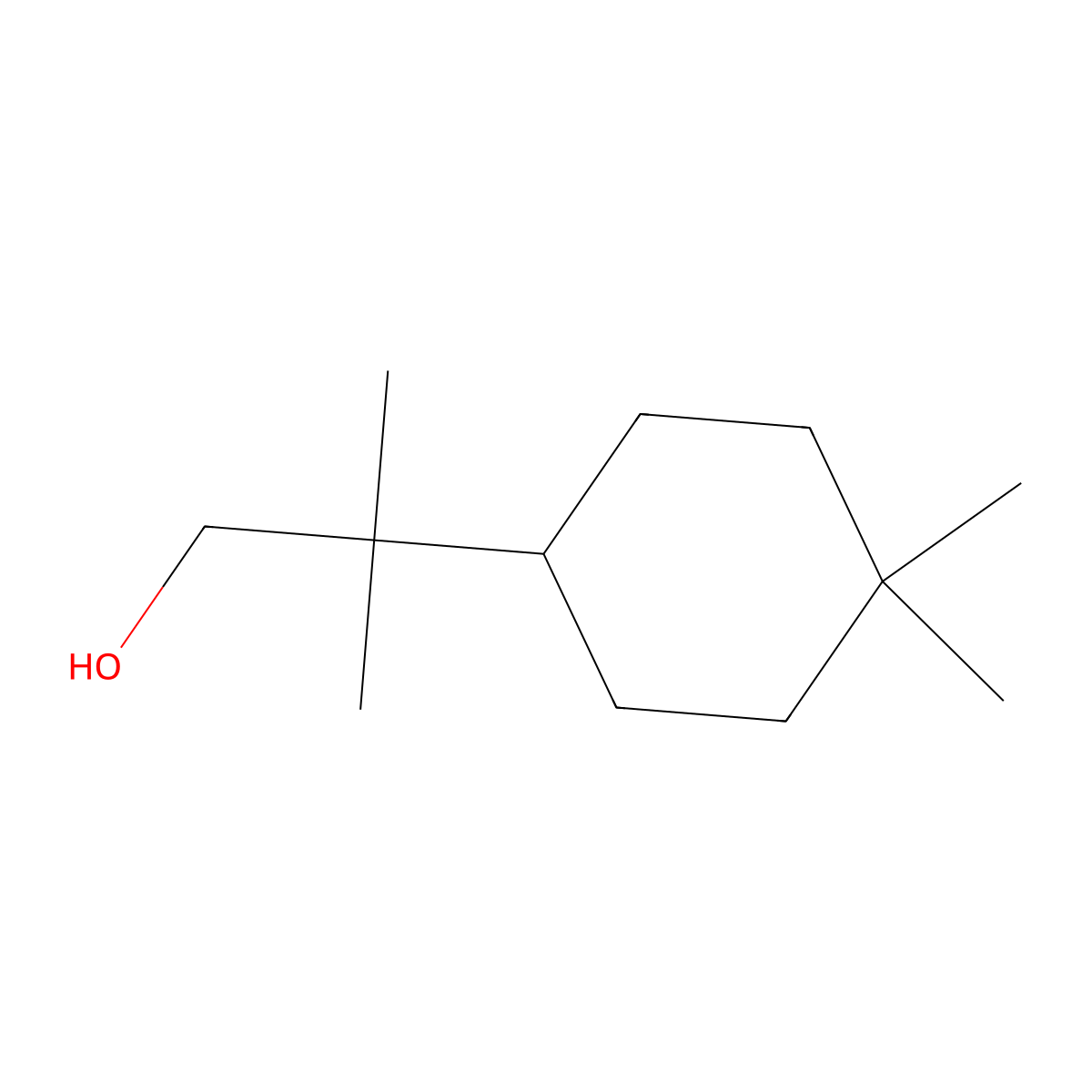 2-(4,4-Dimethylcyclohexyl)-2-methylpropan-1-ol molecular structure, CAS 2228528-23-0