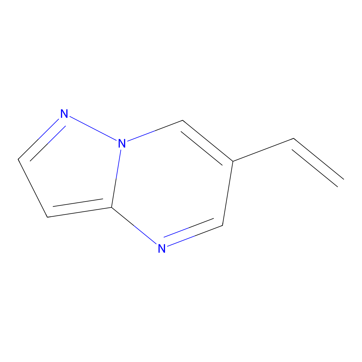 6-Ethenylpyrazolo[1,5-a]pyrimidine molecular structure, CAS 2228543-98-2