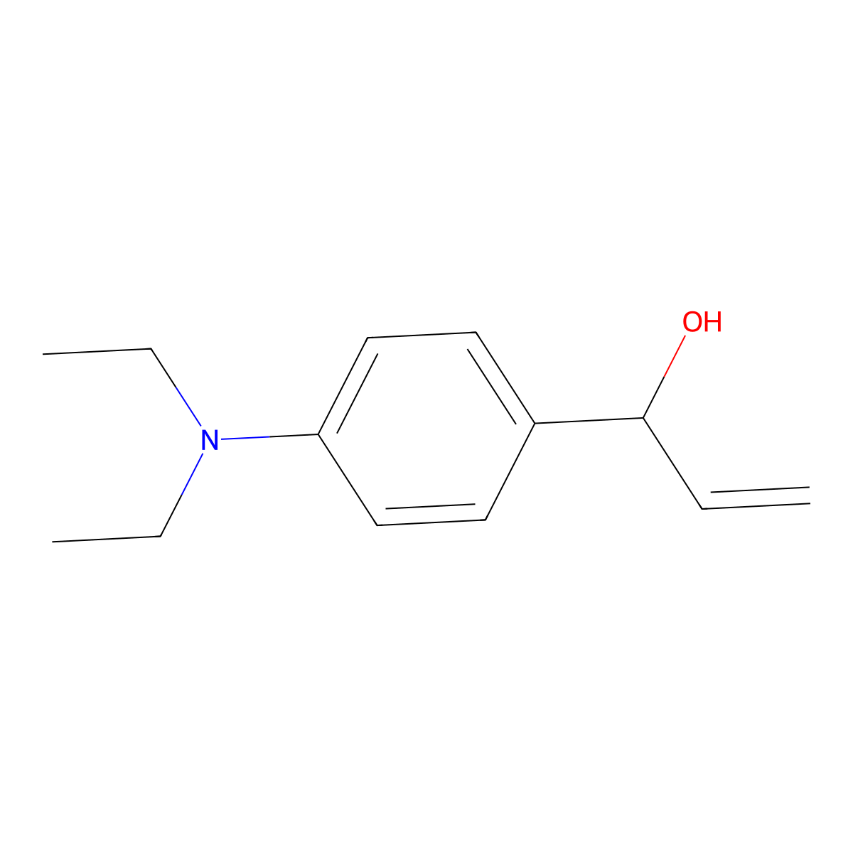 1-[4-(Diethylamino)phenyl]prop-2-en-1-ol molecular structure, CAS 2228545-55-7
