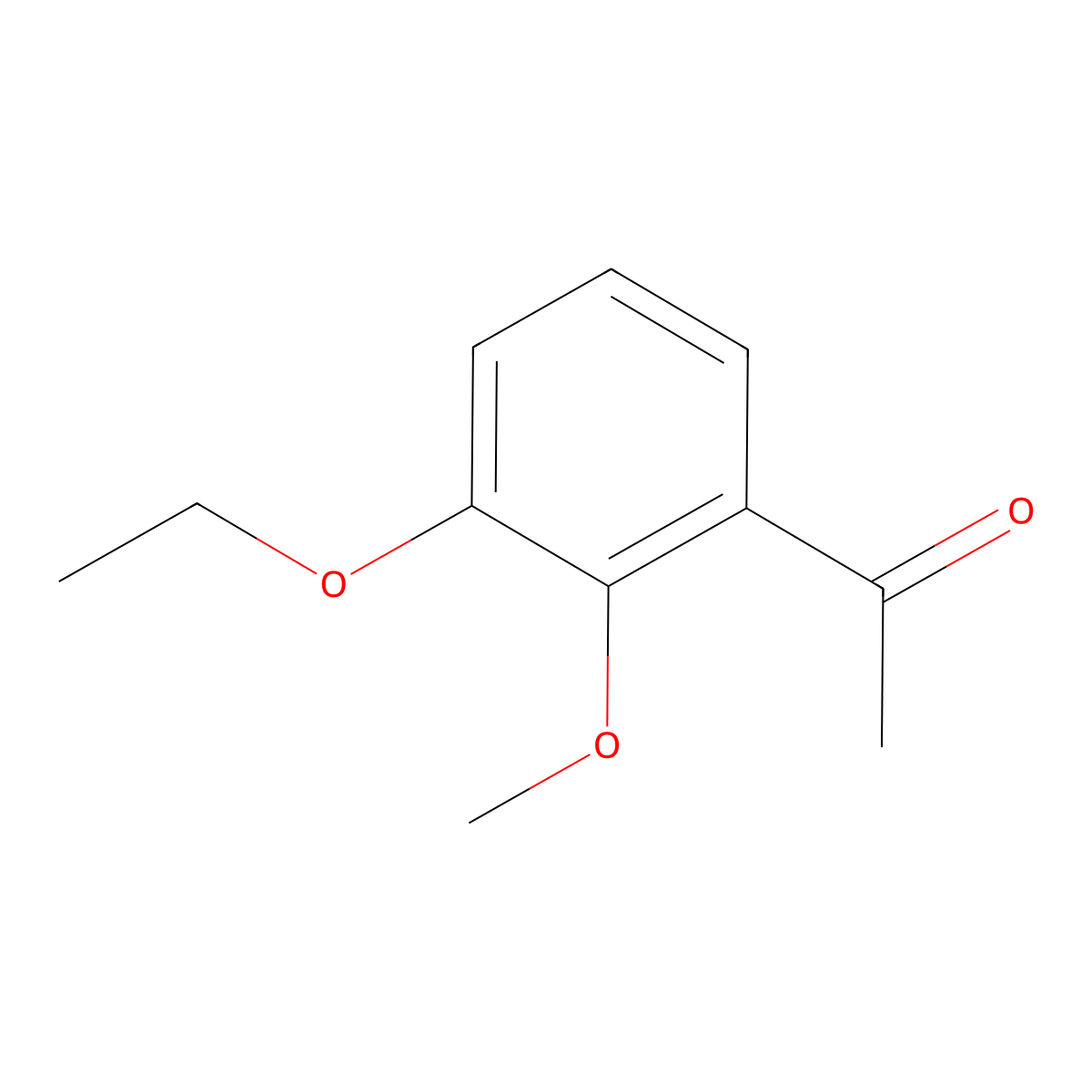 1-(3-Ethoxy-2-methoxyphenyl)ethan-1-one molecular structure, CAS 2228562-97-6