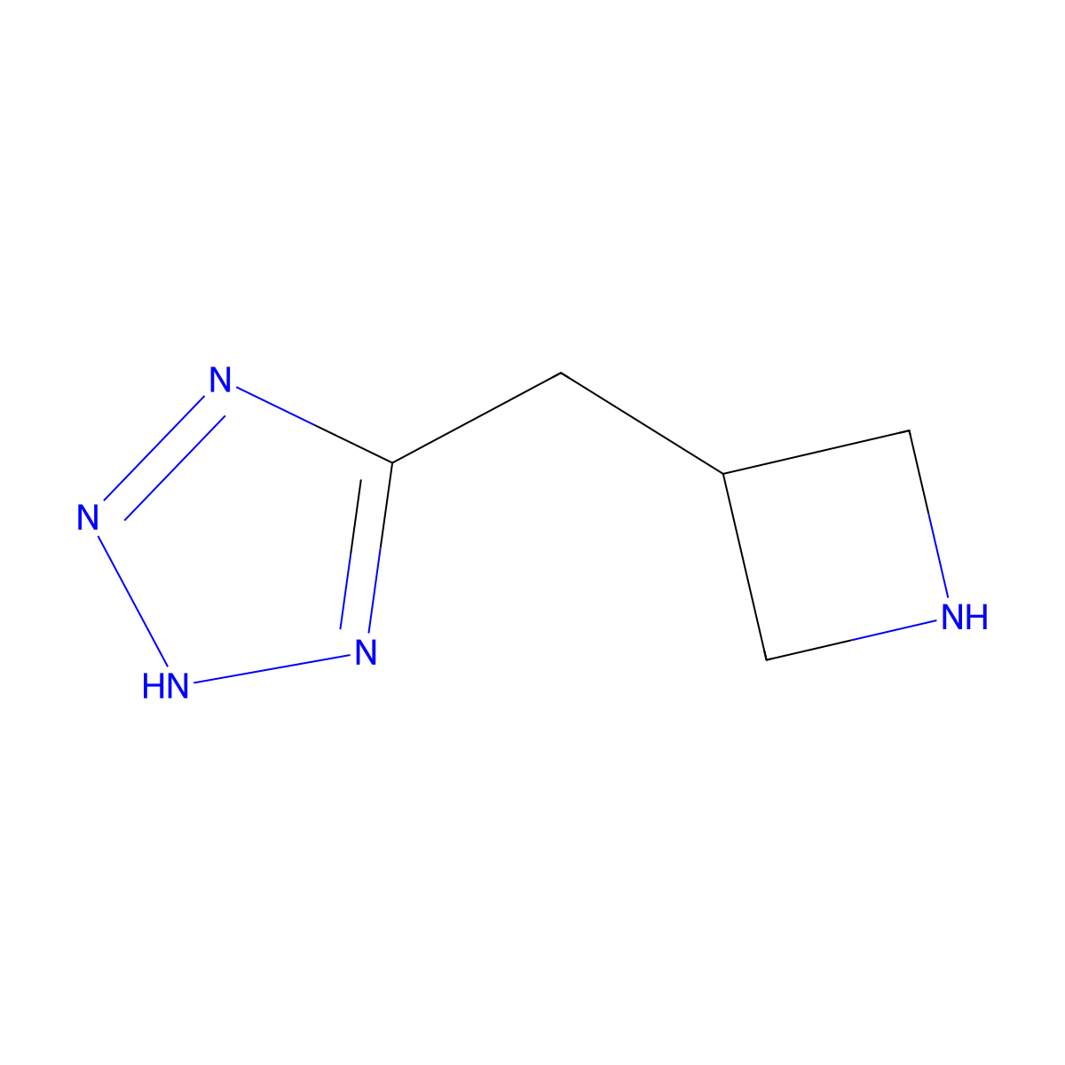 5-[(azetidin-3-yl)methyl]-1H-1,2,3,4-tetrazole molecular structure, CAS 2228565-47-5