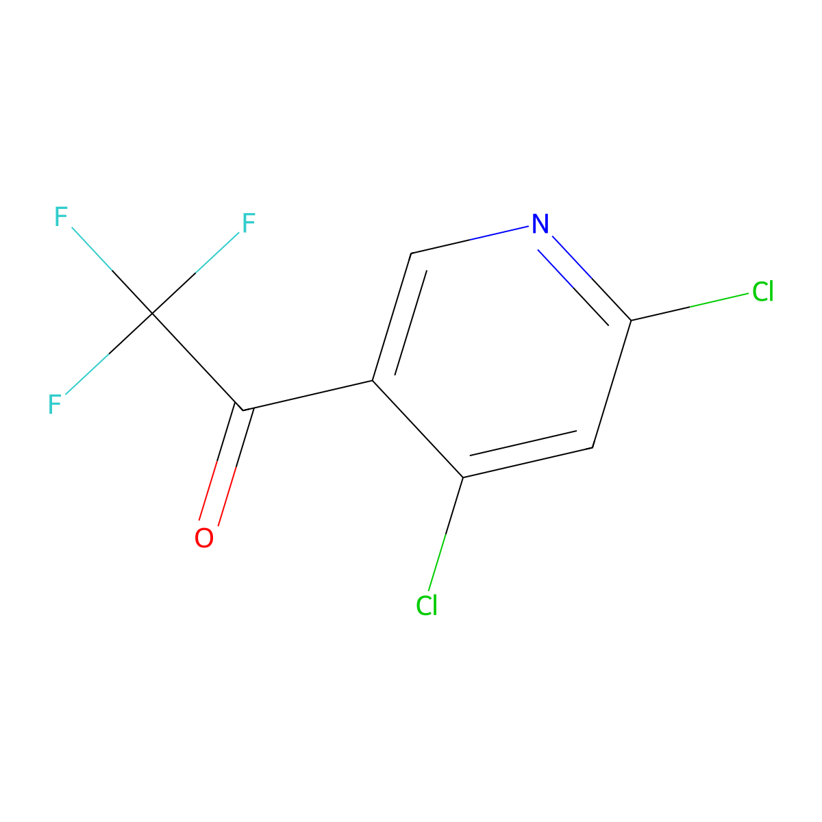 1-(4,6-Dichloropyridin-3-yl)-2,2,2-trifluoroethan-1-one molecular structure, CAS 2228567-55-1