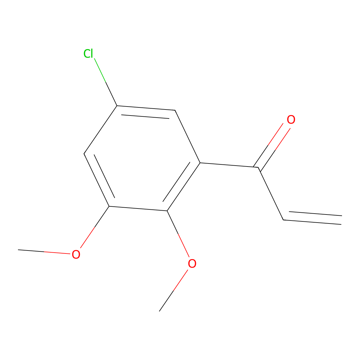 1-(5-Chloro-2,3-dimethoxyphenyl)prop-2-en-1-one molecular structure, CAS 2228567-95-9