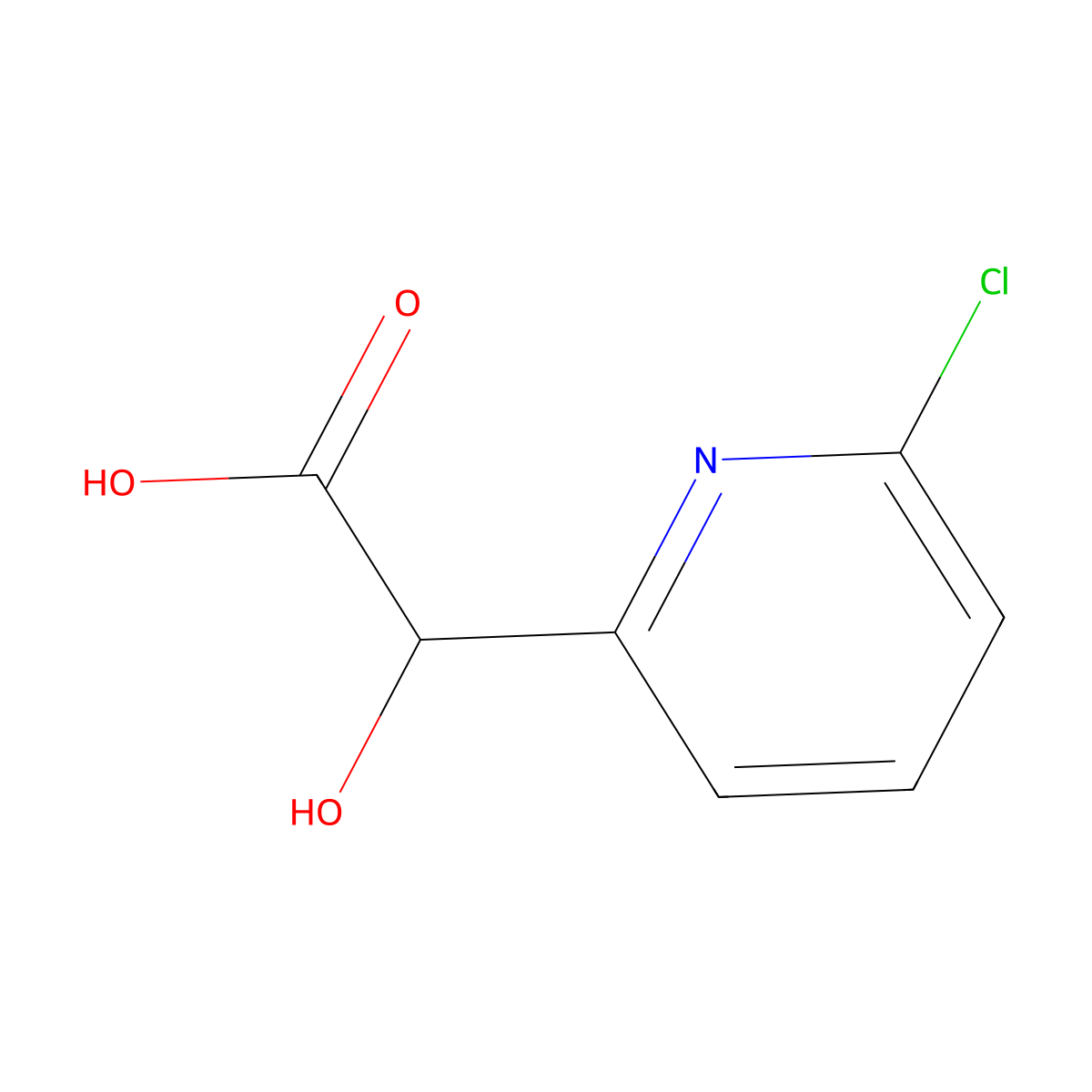 2-(6-Chloropyridin-2-yl)-2-hydroxyacetic acid molecular structure, CAS 2228569-15-9