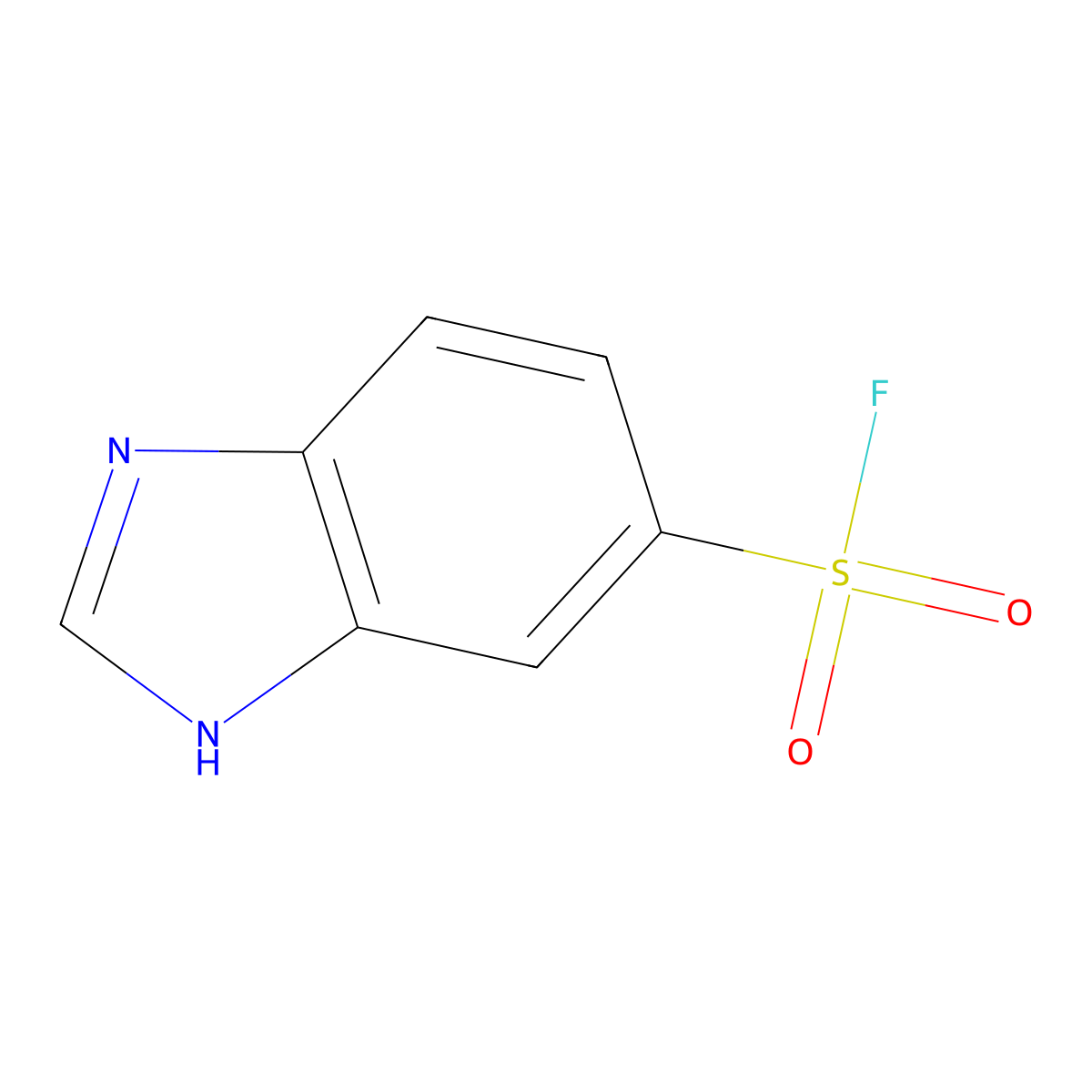 1H-1,3-benzodiazole-5-sulfonyl fluoride molecular structure, CAS 2228569-66-0