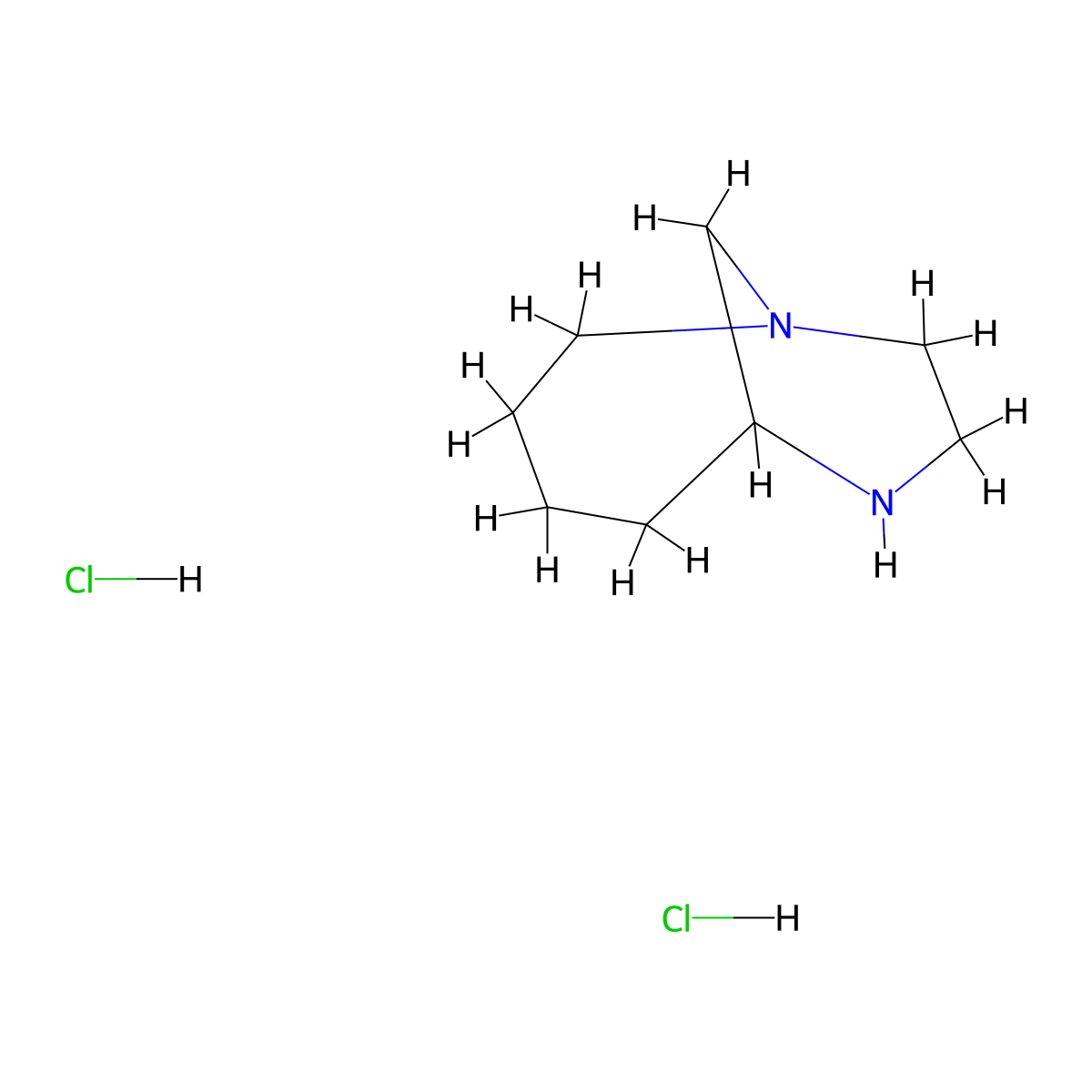 1,7-Diazabicyclo[4.3.1]decane dihydrochloride molecular structure, CAS 2228571-08-0