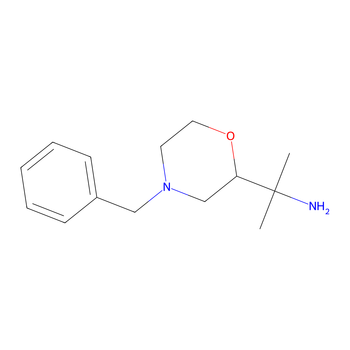2-(4-Benzylmorpholin-2-yl)propan-2-amine molecular structure, CAS 2228572-74-3