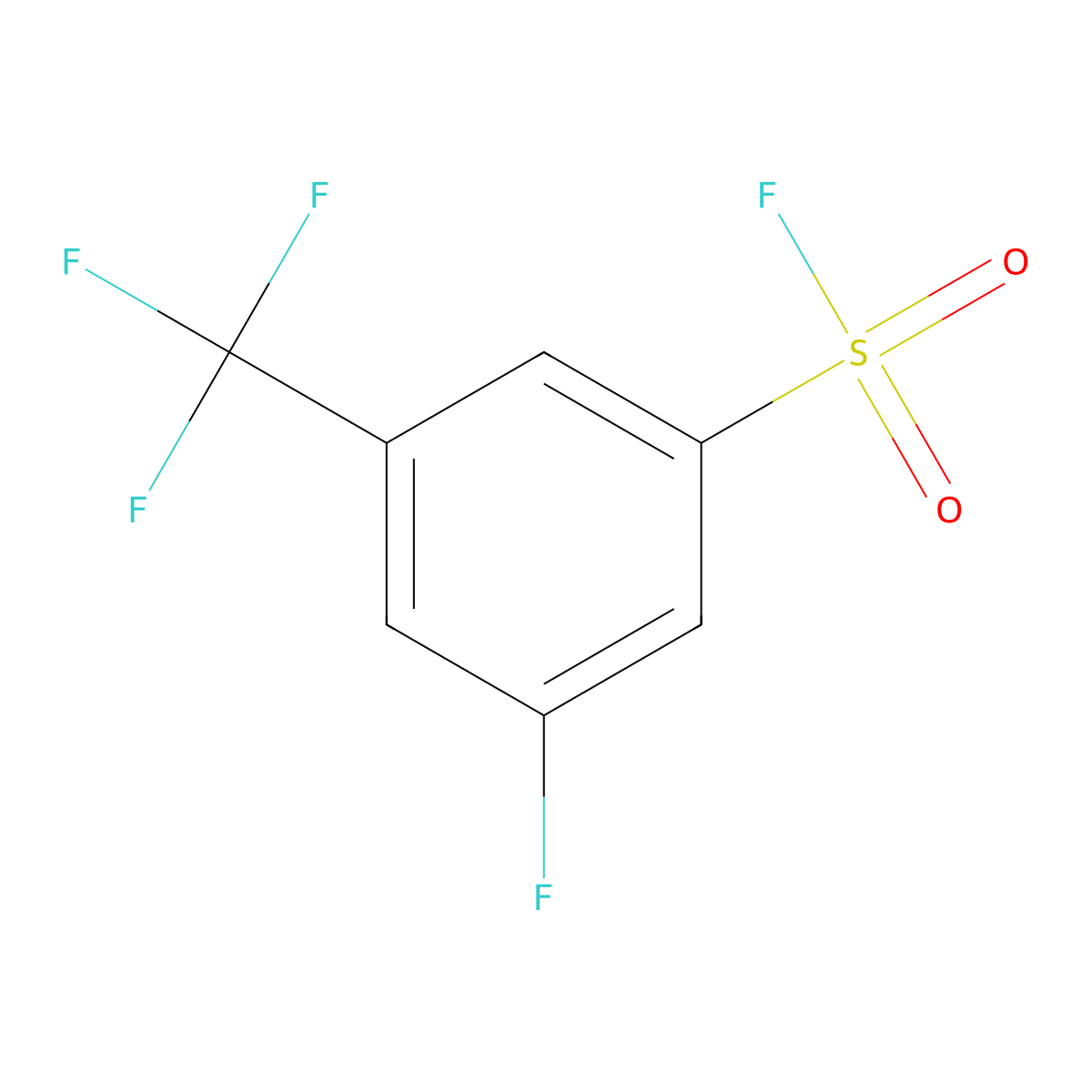 3-Fluoro-5-(trifluoromethyl)benzene-1-sulfonyl fluoride molecular structure, CAS 2228574-70-5