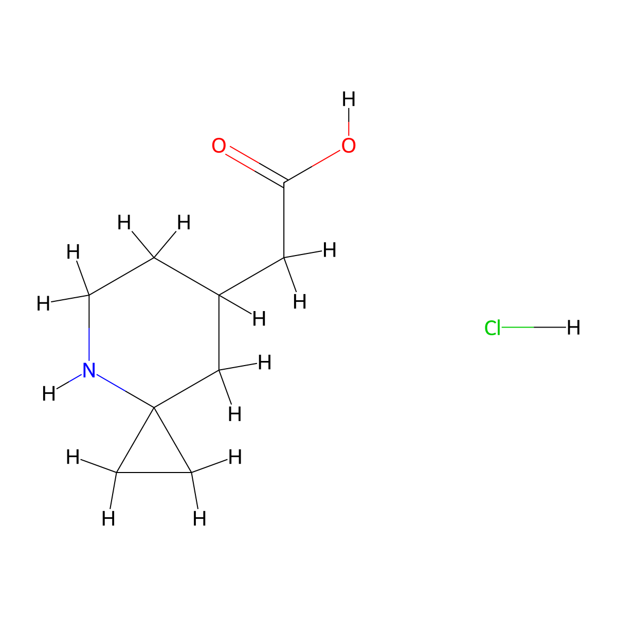 2-{4-Azaspiro[2.5]octan-7-yl}acetic acid hydrochloride molecular structure, CAS 2228576-04-1