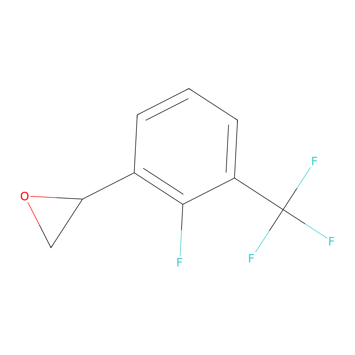 2-[2-Fluoro-3-(trifluoromethyl)phenyl]oxirane molecular structure, CAS 2228579-24-4