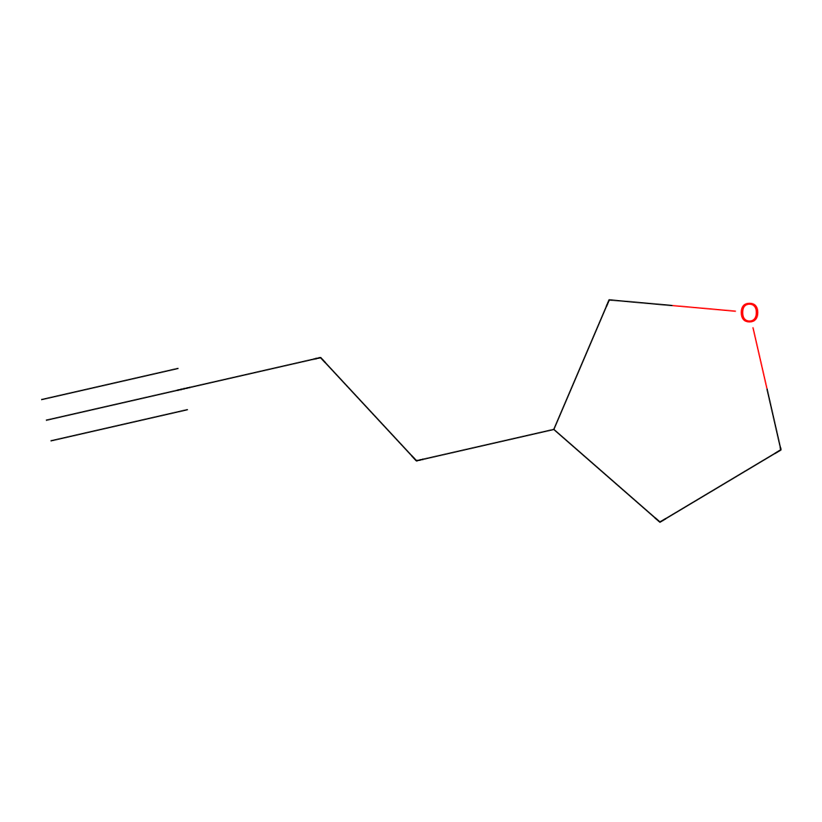 3-(But-3-yn-1-yl)oxolane molecular structure, CAS 2228595-01-3