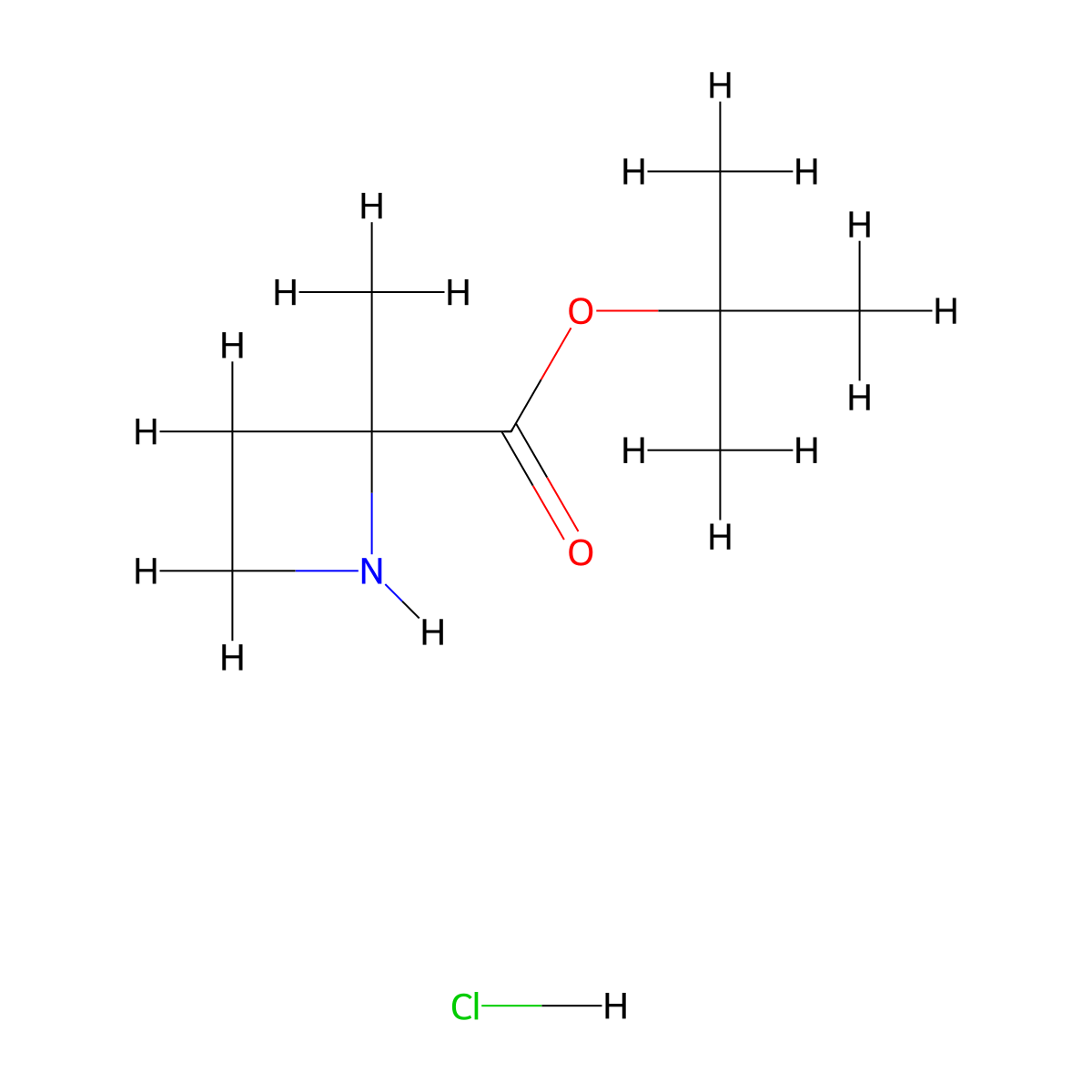 tert-Butyl 2-methylazetidine-2-carboxylate hydrochloride molecular structure, CAS 2228604-50-8