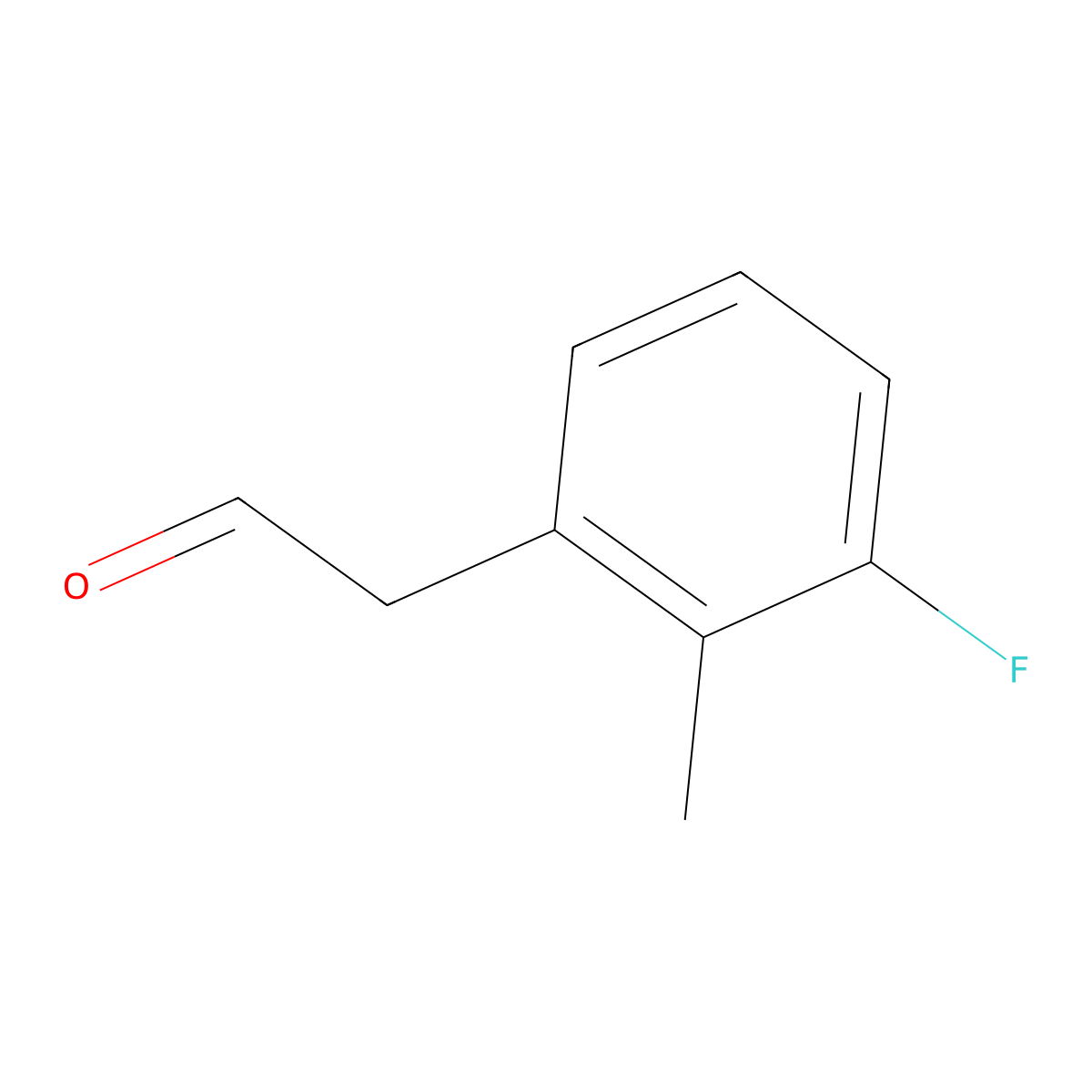 2-(3-Fluoro-2-methylphenyl)acetaldehyde molecular structure, CAS 2228607-43-8