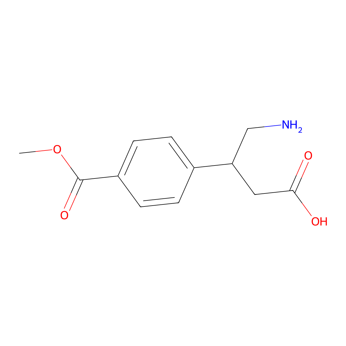 4-Amino-3-[4-(methoxycarbonyl)phenyl]butanoic acid molecular structure, CAS 2228615-97-0