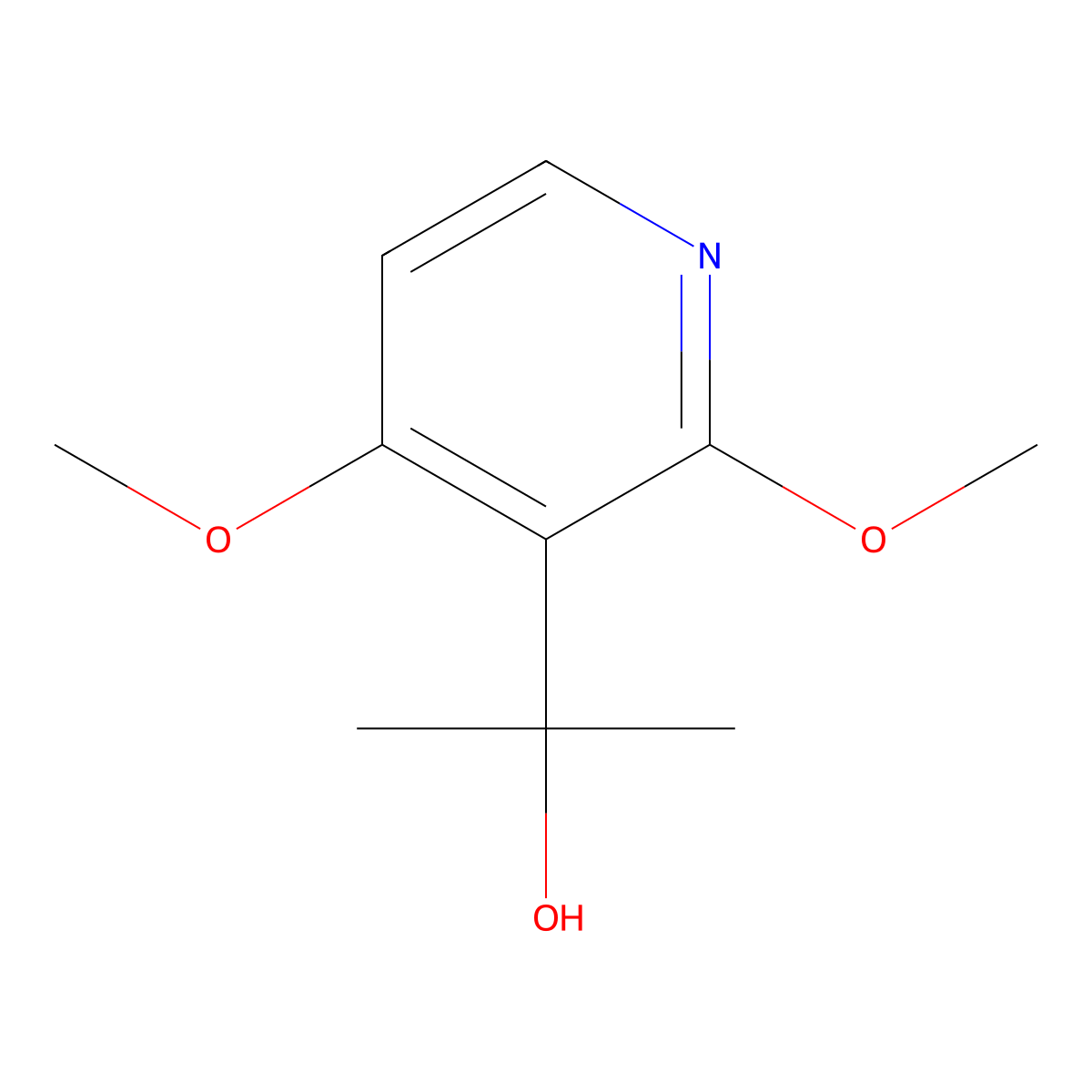 2-(2,4-Dimethoxypyridin-3-yl)propan-2-ol molecular structure, CAS 2228634-33-9