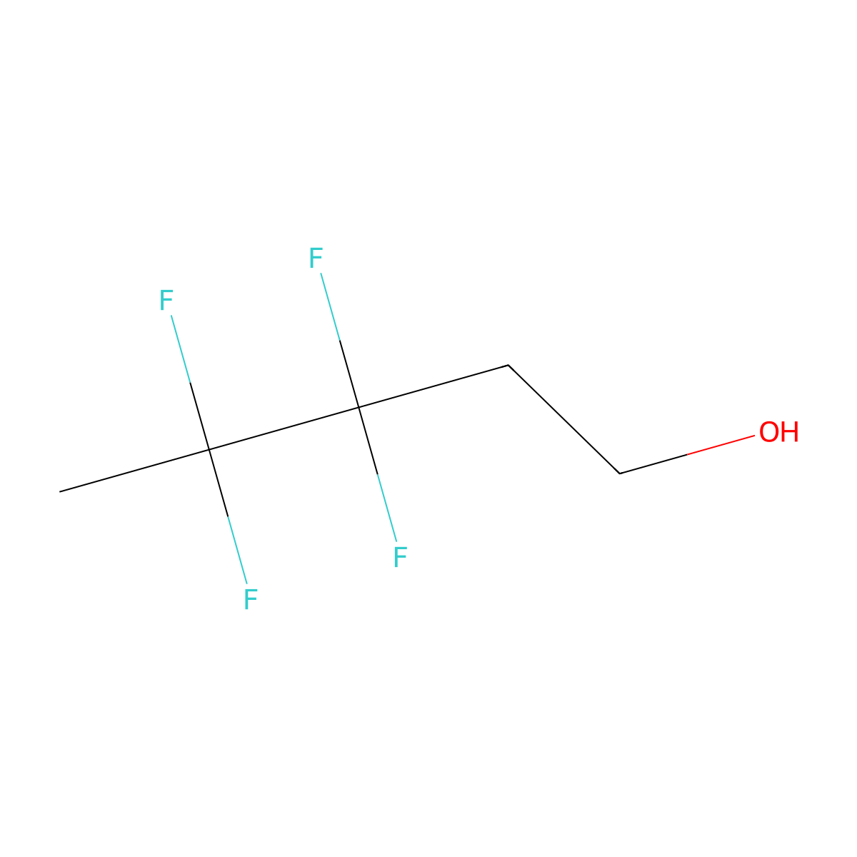 3,3,4,4-Tetrafluoropentan-1-ol molecular structure, CAS 2228643-10-3