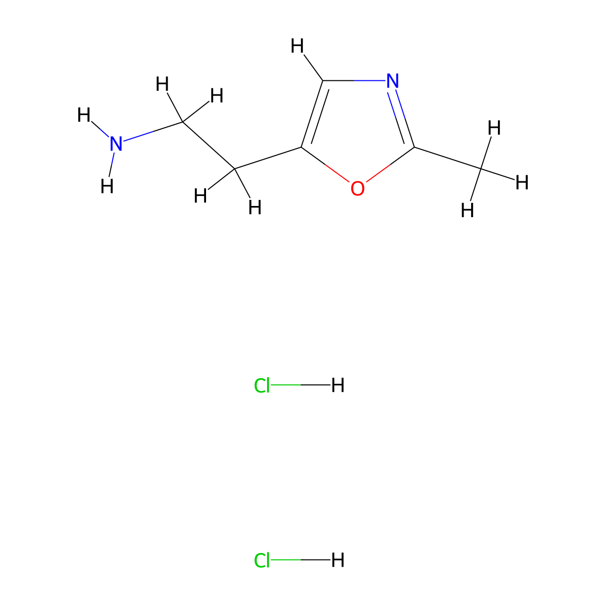 2-(2-Methyl-1,3-oxazol-5-yl)ethan-1-amine dihydrochloride molecular structure, CAS 2228649-98-5