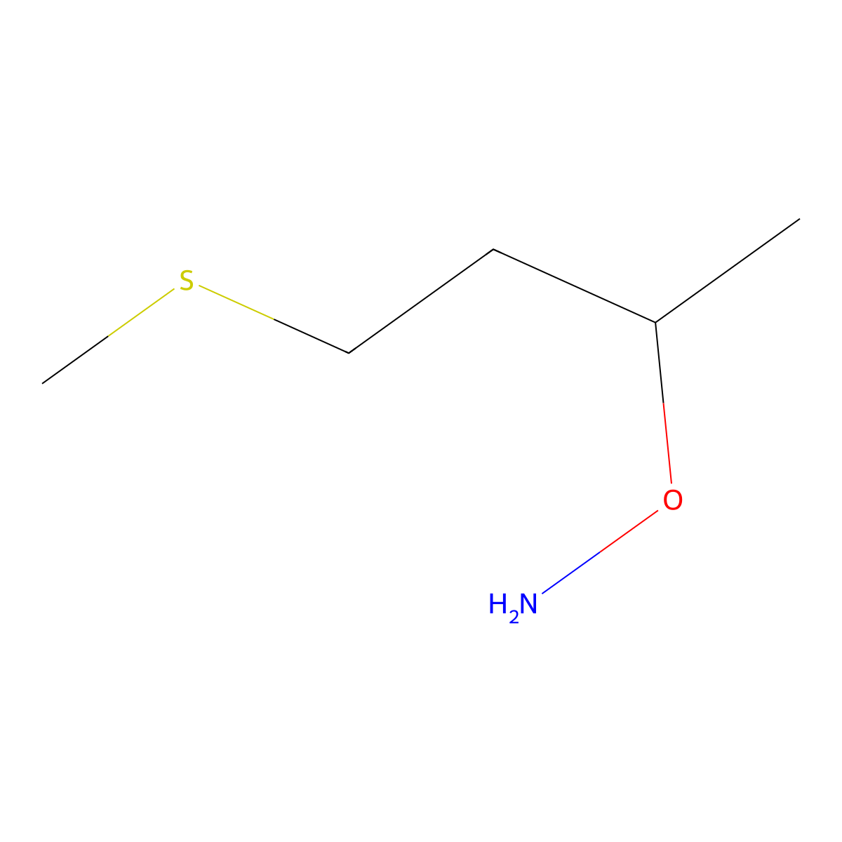 O-(4-(Methylthio)butan-2-yl)hydroxylamine molecular structure, CAS 2228651-34-9