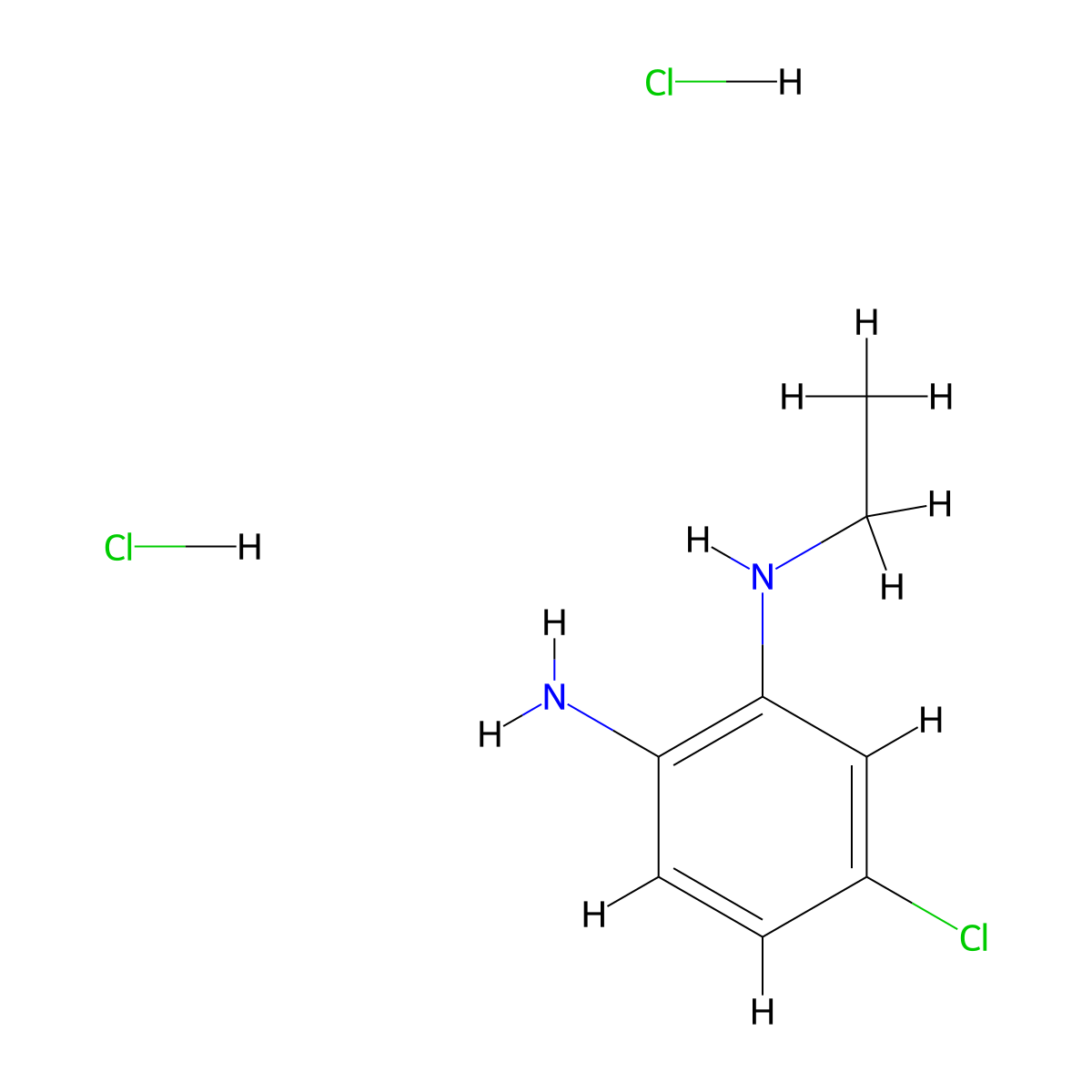 5-Chloro-N1-ethylbenzene-1,2-diamine dihydrochloride molecular structure, CAS 2228651-97-4