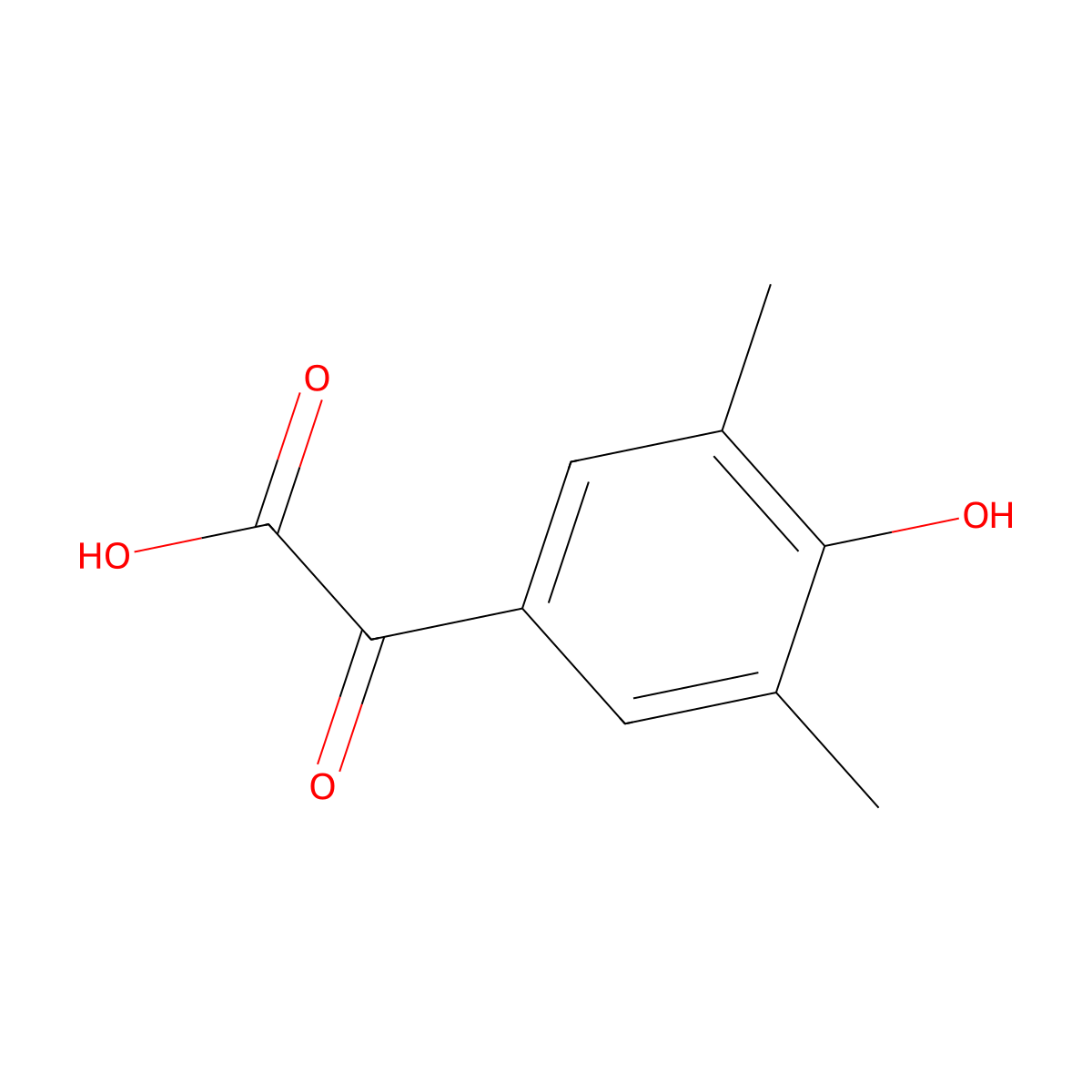 2-(4-Hydroxy-3,5-dimethylphenyl)-2-oxoacetic acid molecular structure, CAS 2228653-03-8