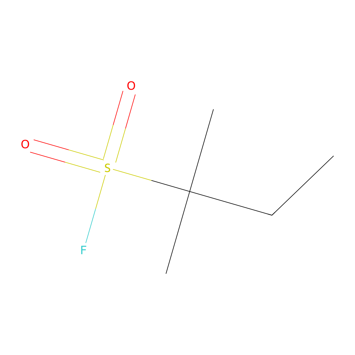 2-Methylbutane-2-sulfonyl fluoride molecular structure, CAS 2228653-50-5