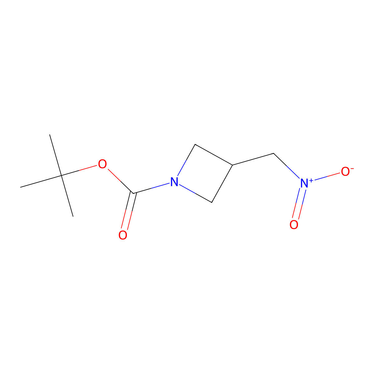 tert-Butyl 3-(nitromethyl)azetidine-1-carboxylate molecular structure, CAS 2228653-59-4