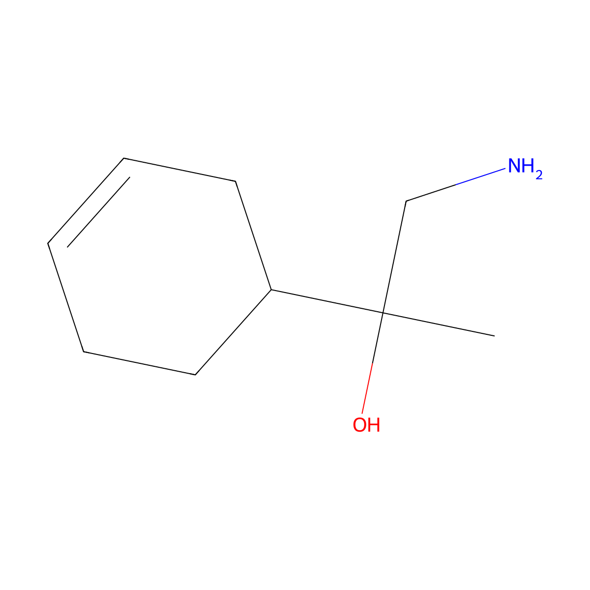 1-Amino-2-(cyclohex-3-en-1-yl)propan-2-ol molecular structure, CAS 2228653-87-8