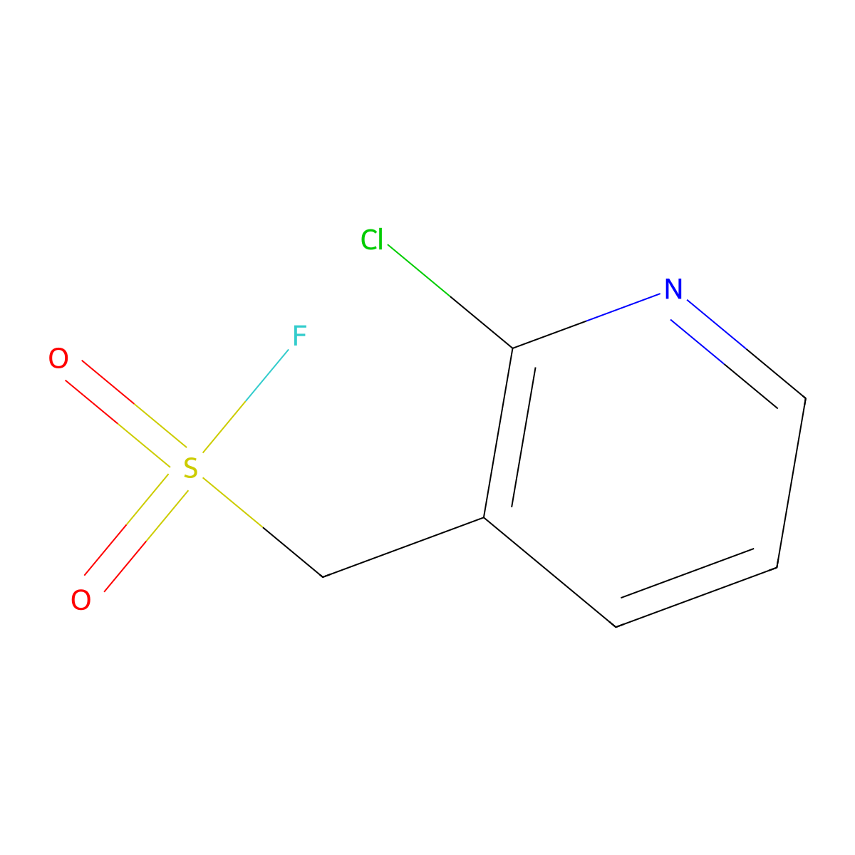 (2-Chloropyridin-3-yl)methanesulfonyl fluoride molecular structure, CAS 2228654-44-0