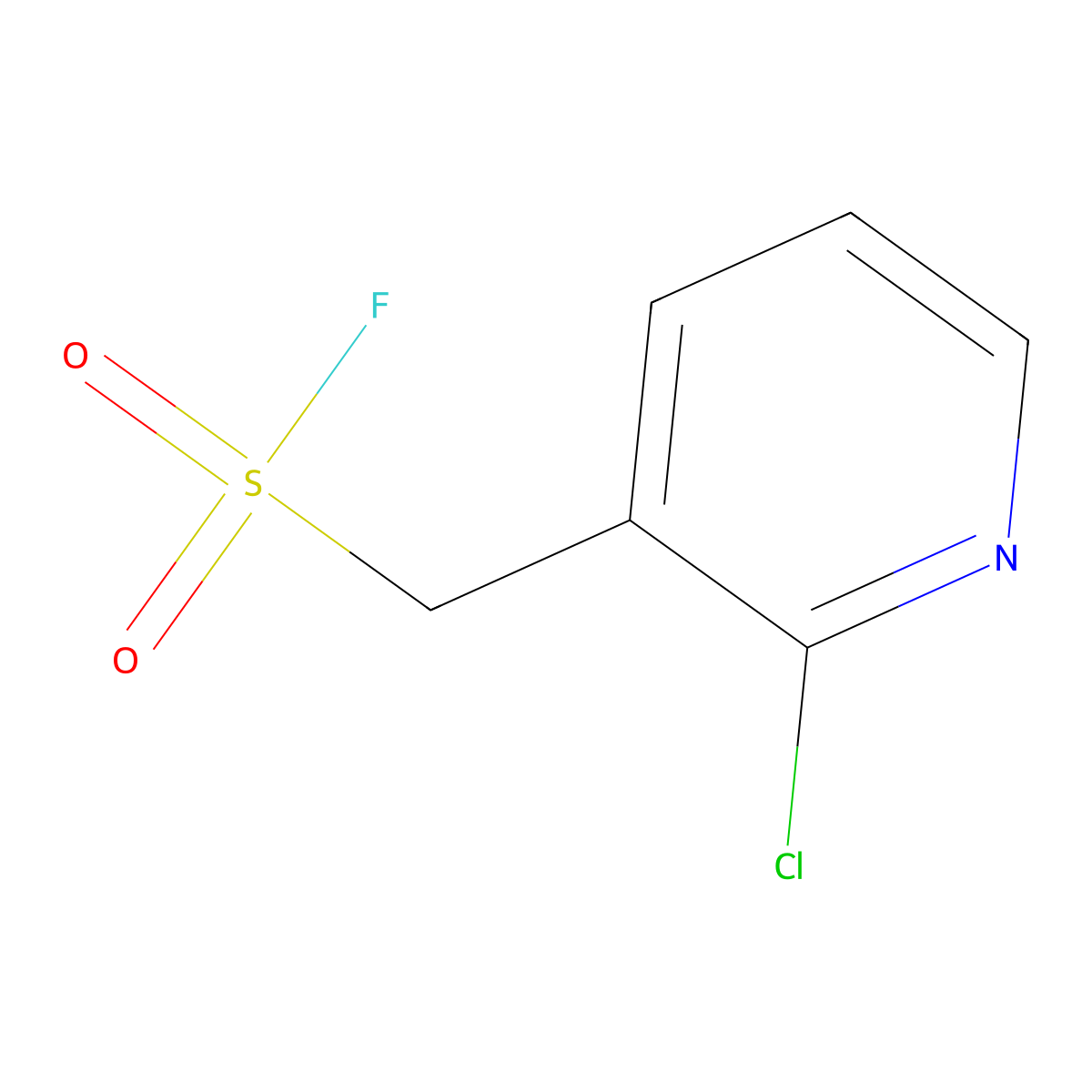 (2-Chloropyridin-3-yl)methanesulfonyl fluoride molecular structure, CAS 2228654-44-0
