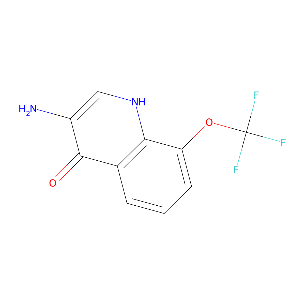 3-Amino-8-(trifluoromethoxy)quinolin-4-ol molecular structure, CAS 2228654-94-0