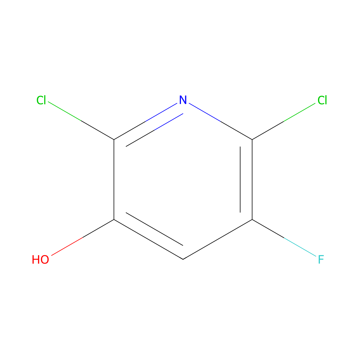 2,6-Dichloro-5-fluoropyridin-3-ol molecular structure, CAS 2228660-63-5