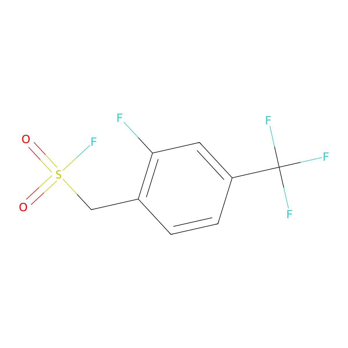 [2-Fluoro-4-(trifluoromethyl)phenyl]methanesulfonyl fluoride molecular structure, CAS 2228665-31-2
