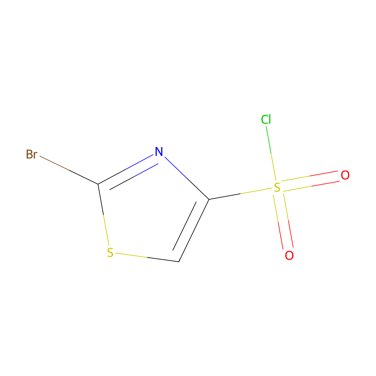 2-Bromo-1,3-thiazole-4-sulfonyl chloride molecular structure, CAS 2228685-36-5