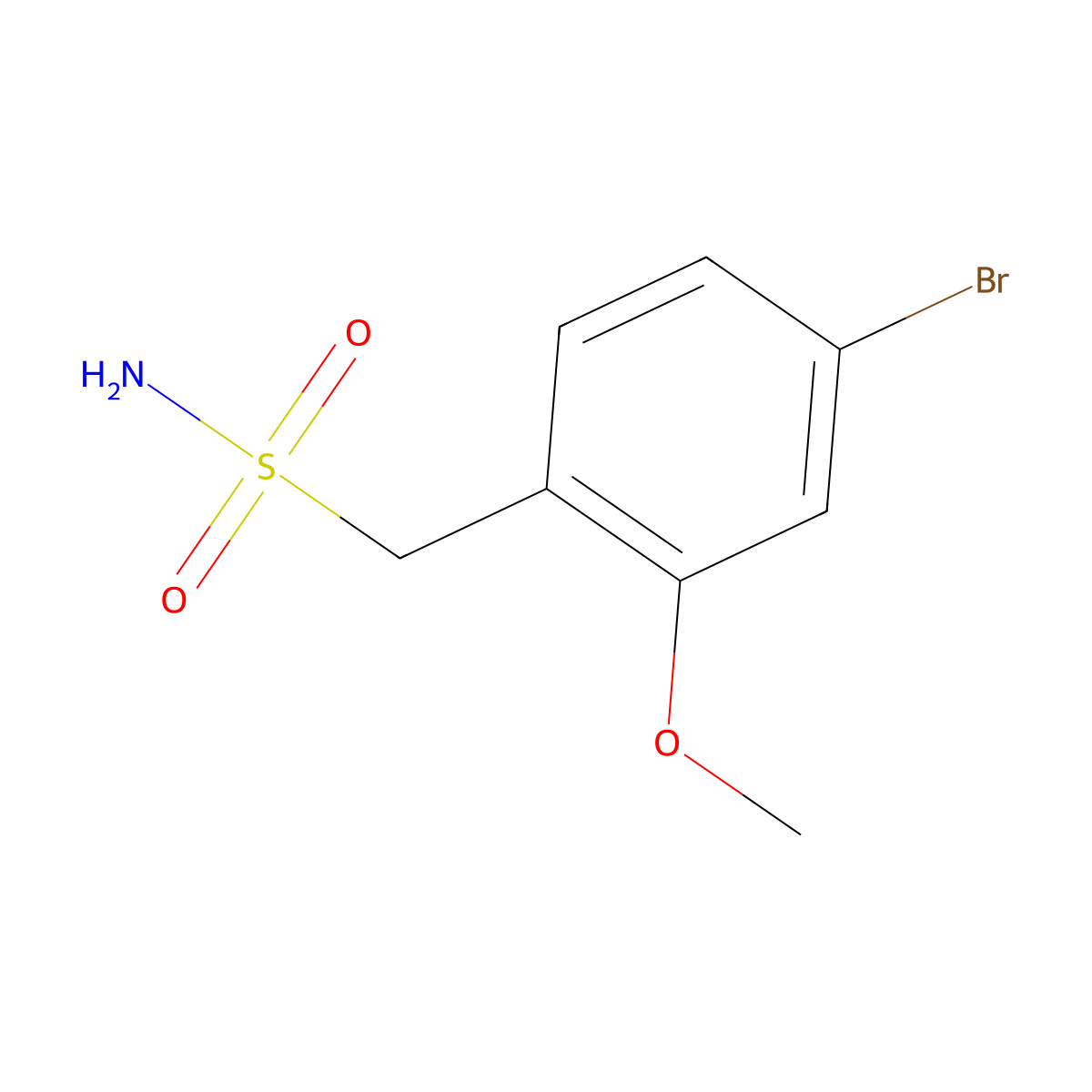 (4-Bromo-2-methoxyphenyl)methanesulfonamide molecular structure, CAS 2228685-66-1
