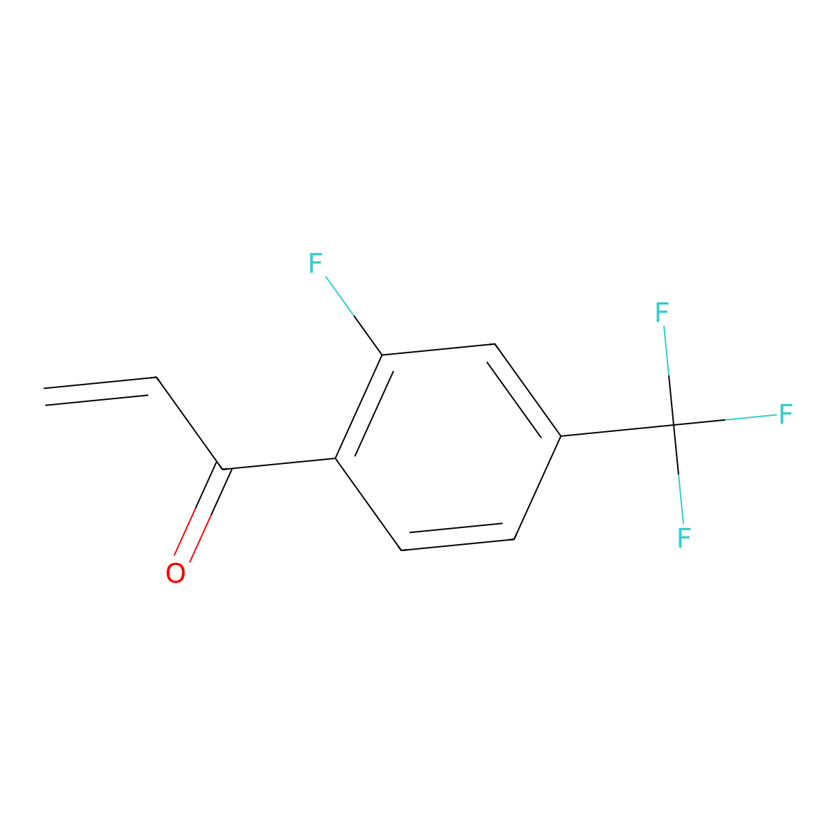 1-[2-Fluoro-4-(trifluoromethyl)phenyl]prop-2-en-1-one molecular structure, CAS 2228690-18-2