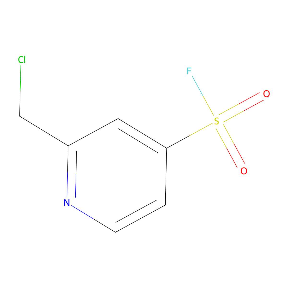 2-(Chloromethyl)pyridine-4-sulfonyl fluoride molecular structure, CAS 2228693-04-5