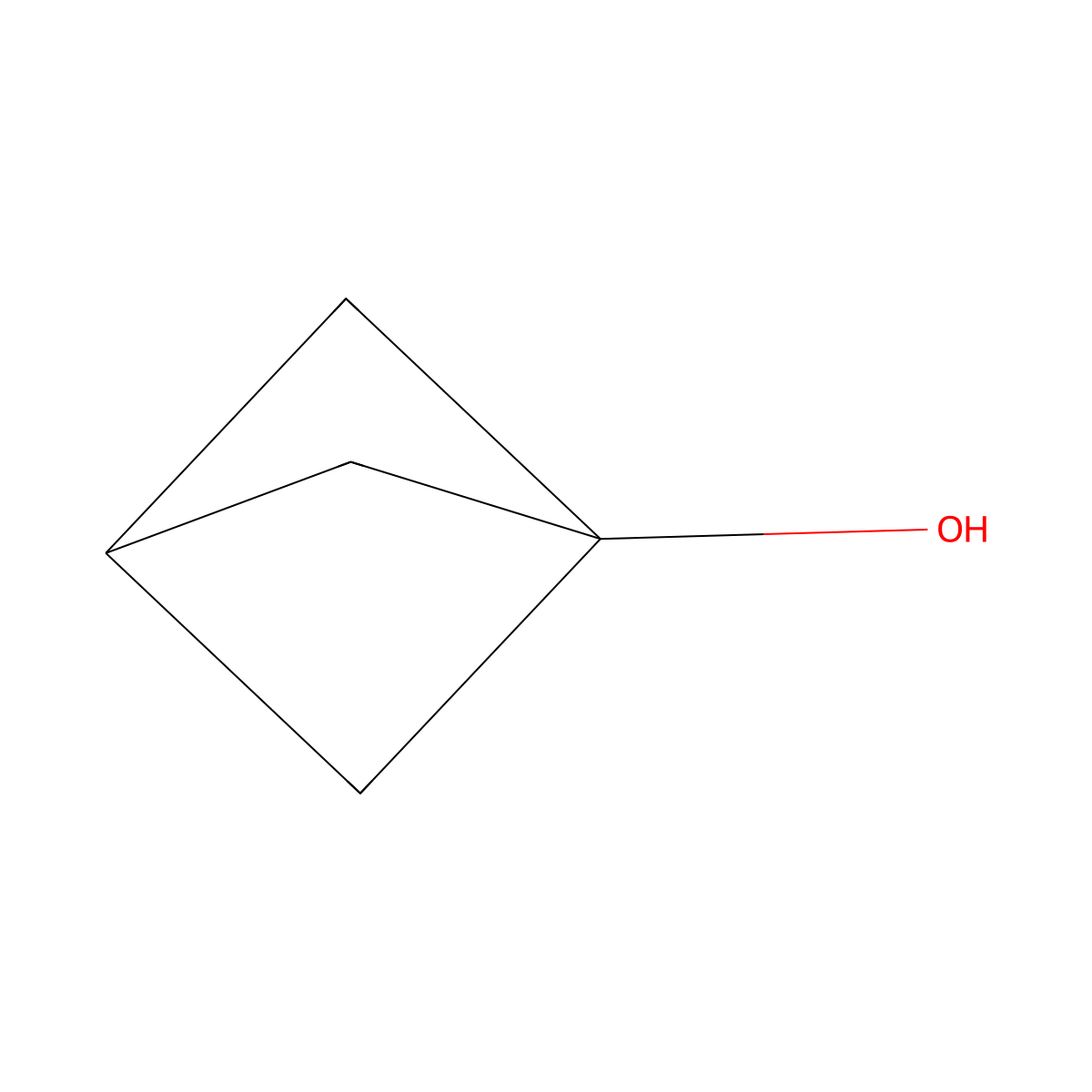 Bicyclo(1.1.1)pentan-1-ol molecular structure, CAS 22287-25-8