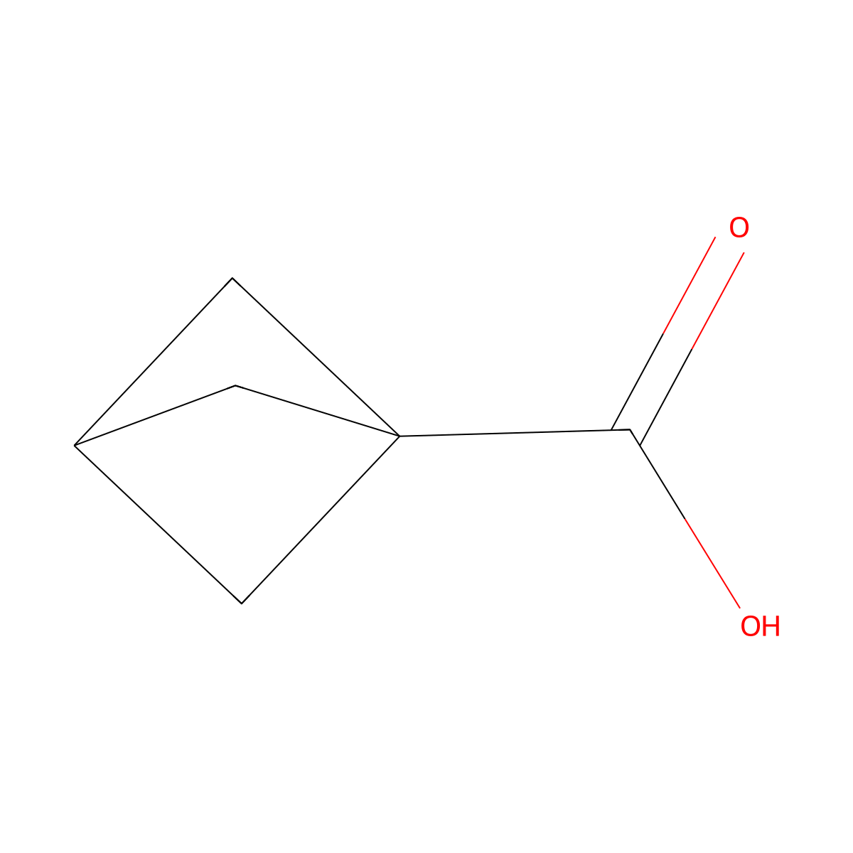 Bicyclo(1.1.1)pentane-1-carboxylic acid molecular structure, CAS 22287-28-1