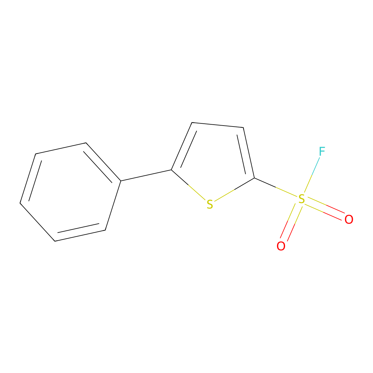 5-Phenylthiophene-2-sulfonyl fluoride molecular structure, CAS 2228710-93-6