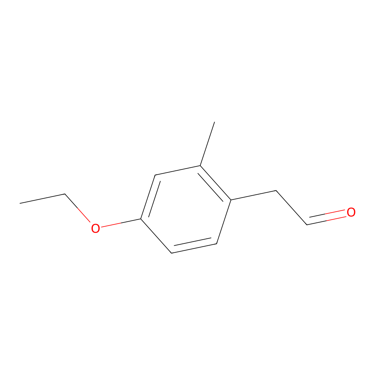 2-(4-Ethoxy-2-methylphenyl)acetaldehyde molecular structure, CAS 2228713-43-5