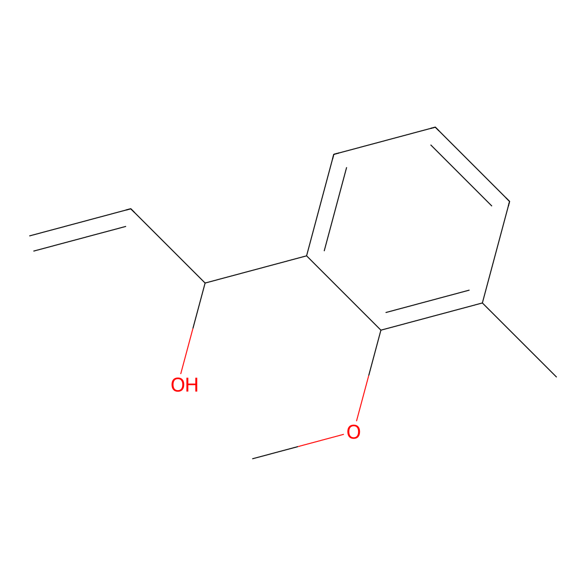 1-(2-Methoxy-3-methylphenyl)prop-2-en-1-ol molecular structure, CAS 2228723-40-6