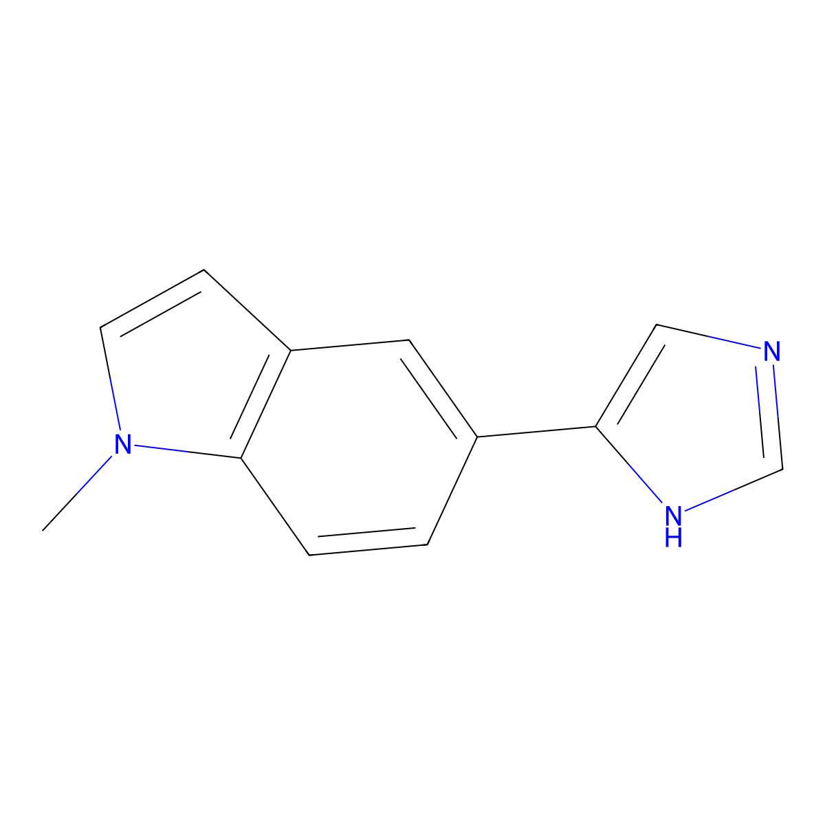 5-(1H-imidazol-4-yl)-1-methyl-1H-indole molecular structure, CAS 2228726-10-9