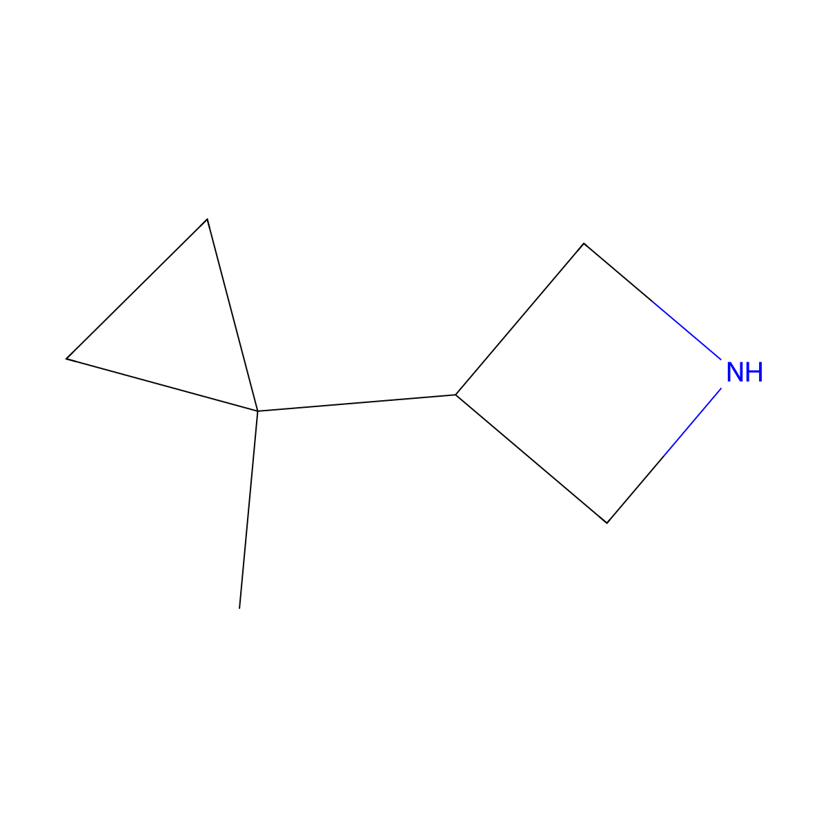 3-(1-Methylcyclopropyl)azetidine molecular structure, CAS 2228726-98-3