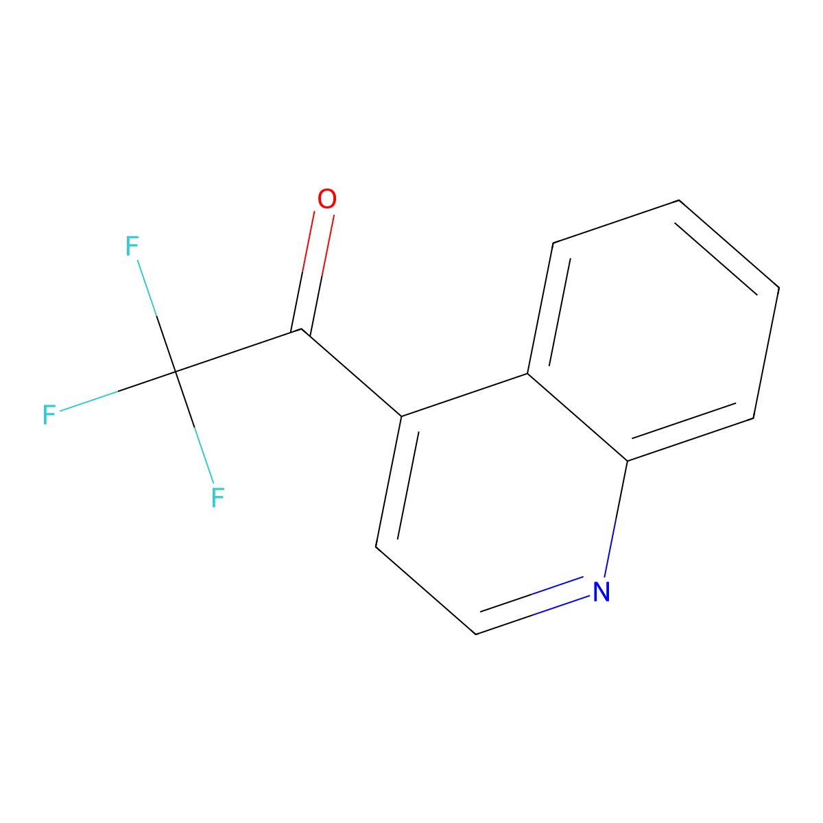 2,2,2-Trifluoro-1-(quinolin-4-yl)ethan-1-one molecular structure, CAS 2228728-03-6