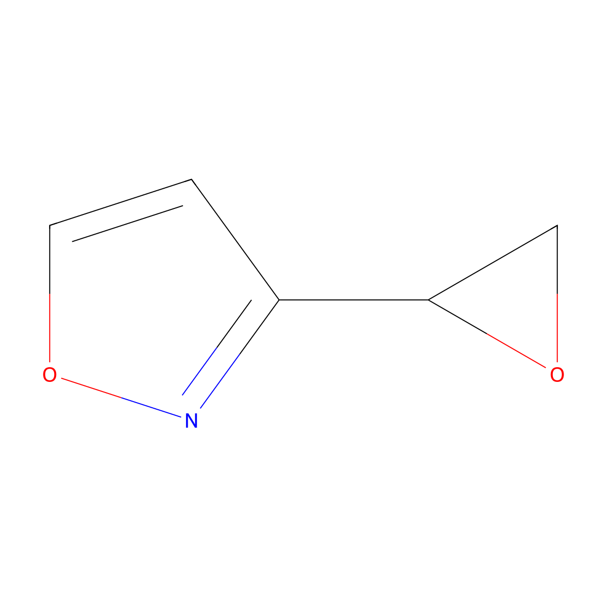 3-(Oxiran-2-yl)-1,2-oxazole molecular structure, CAS 2228736-63-6