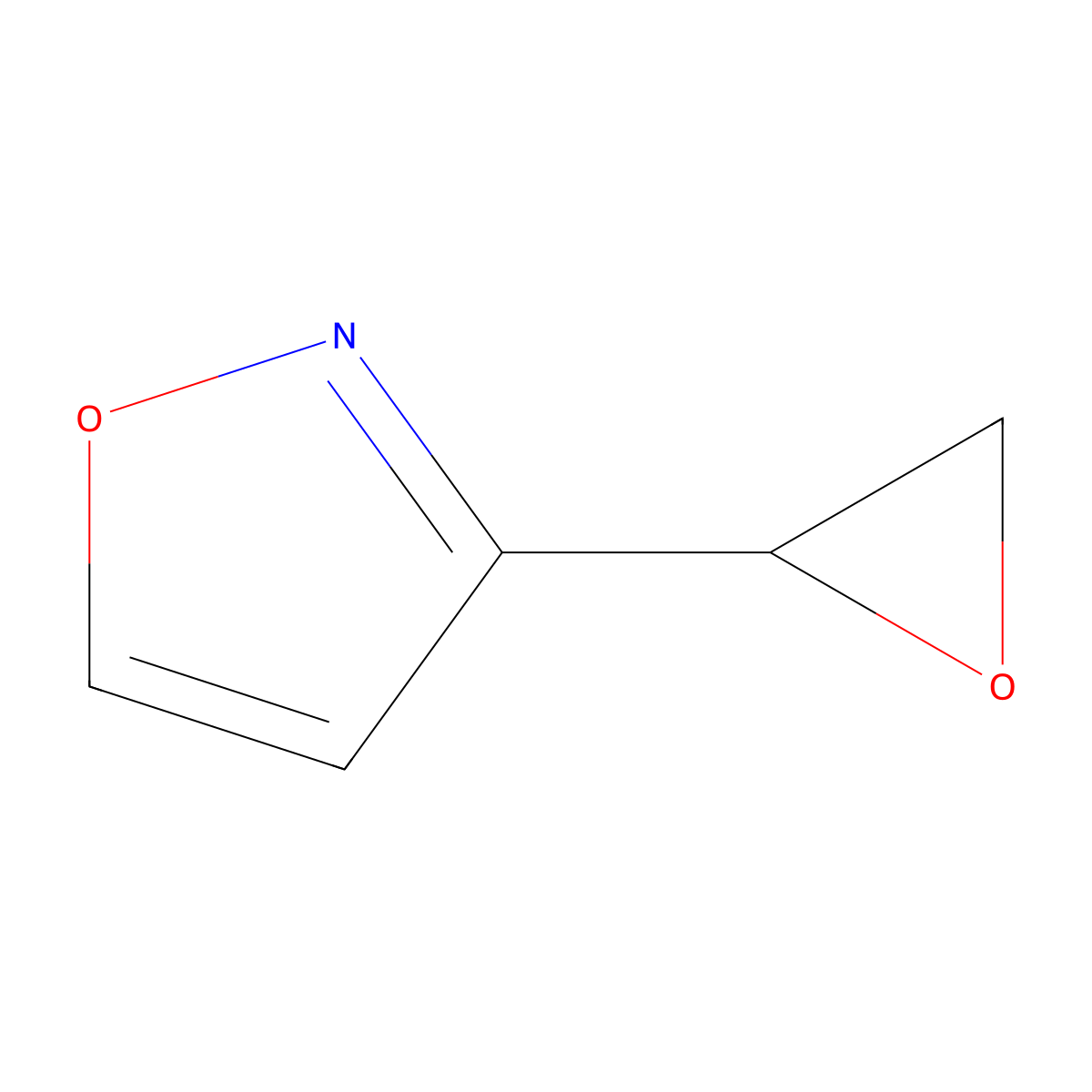3-(Oxiran-2-yl)-1,2-oxazole molecular structure, CAS 2228736-63-6