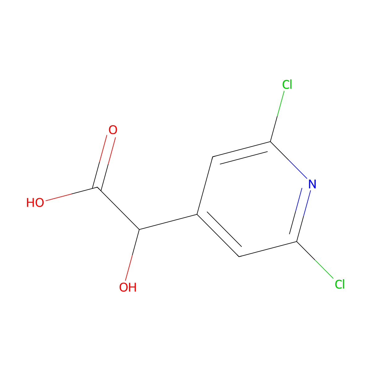 2-(2,6-Dichloropyridin-4-yl)-2-hydroxyacetic acid molecular structure, CAS 2228743-79-9