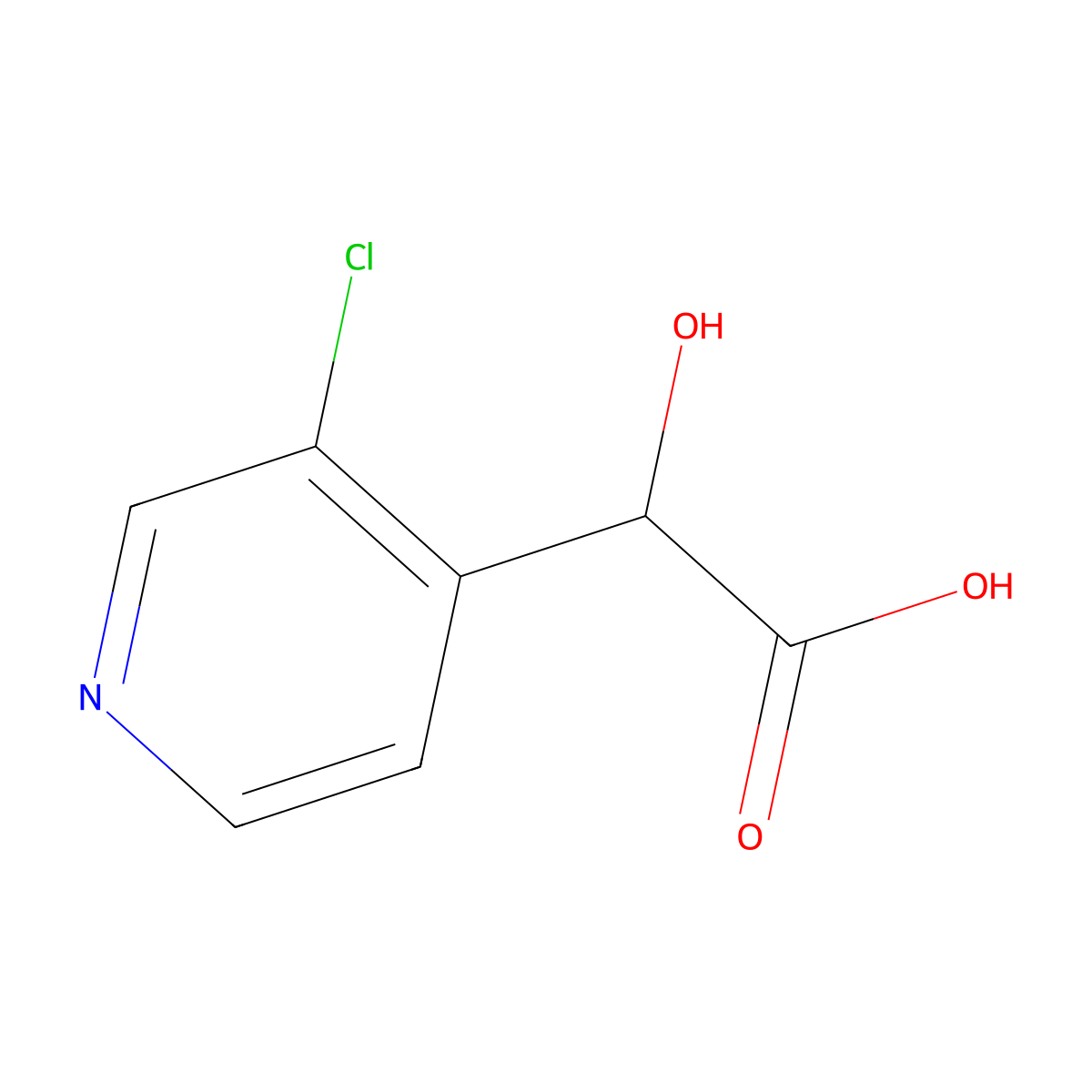 2-(3-Chloropyridin-4-yl)-2-hydroxyacetic acid molecular structure, CAS 2228749-15-1