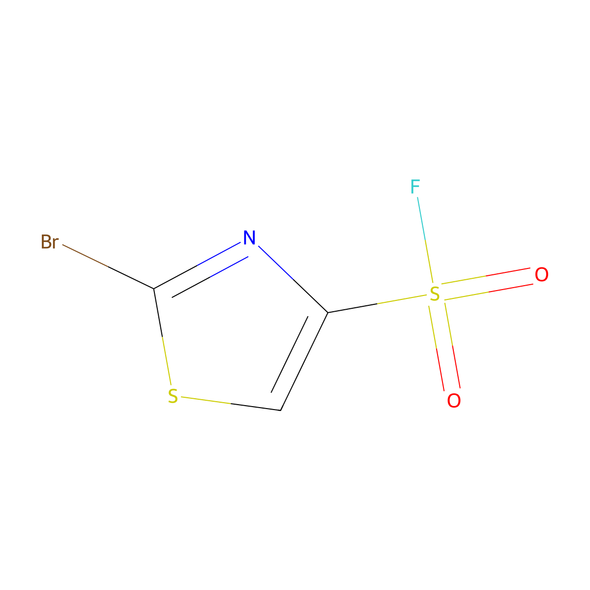 2-Bromo-1,3-thiazole-4-sulfonyl fluoride molecular structure, CAS 2228752-17-6
